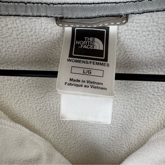 The North Face Women's White Quarter-Zip Fleece Jacket Pullover Size Large - Picture 7 of 10